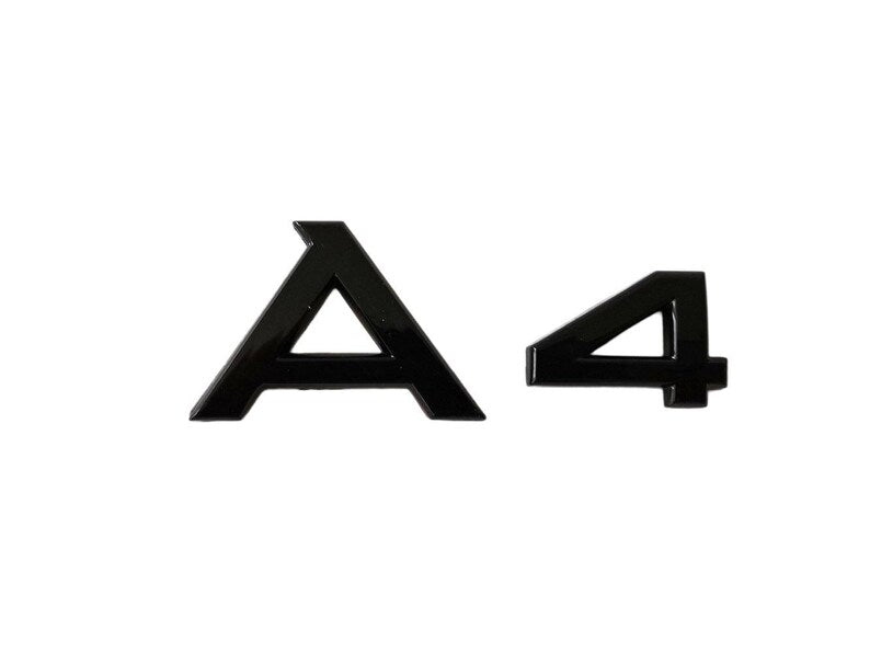 Audi A4 logo i sort