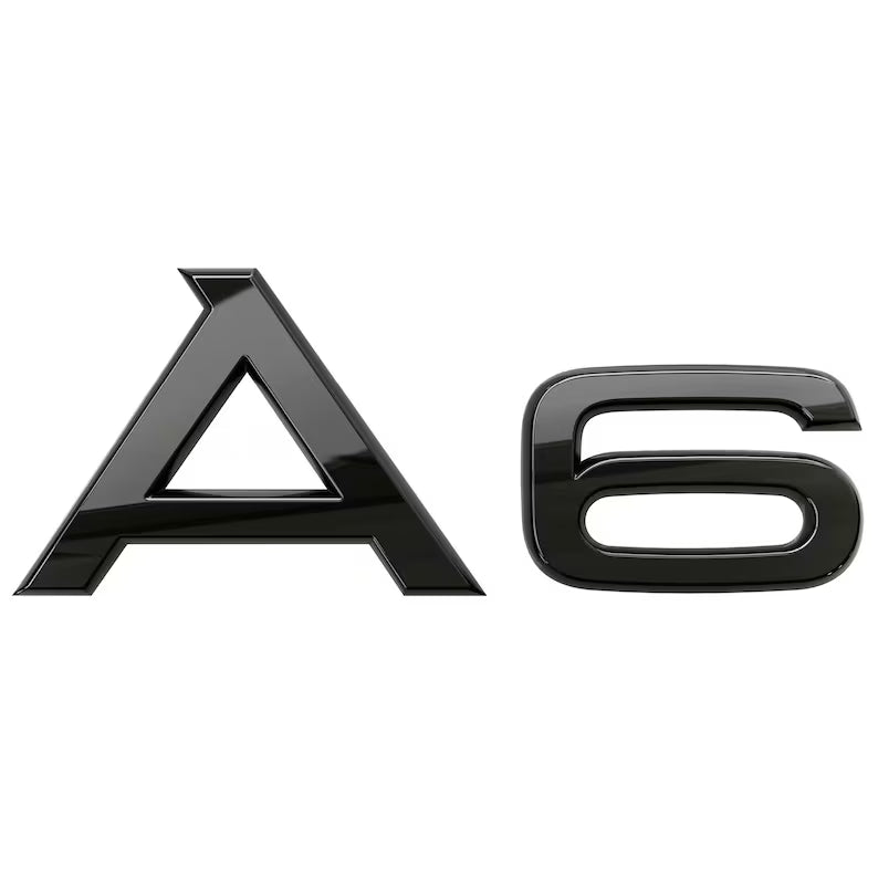 Audi A6 logo i sort