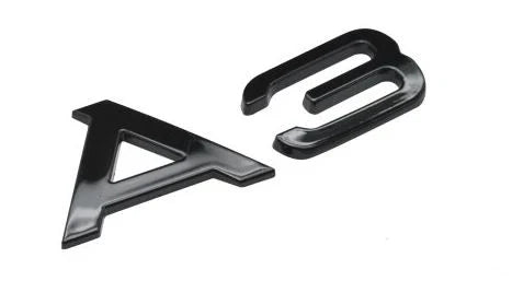 Audi A3 Emblem i sort