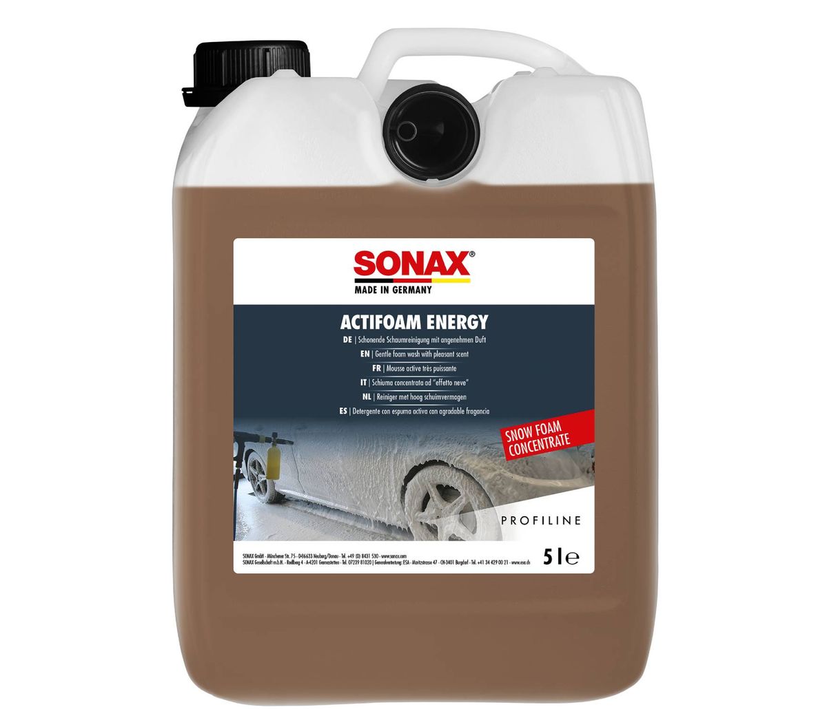 SONAX ActiFoam Energy – Snow Foam 5 liter