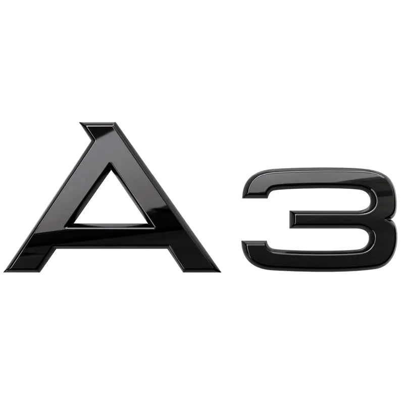 Audi A3 Emblem i sort