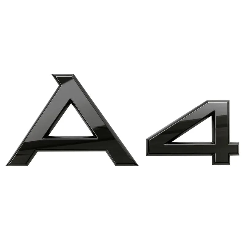 Audi A4 logo i sort
