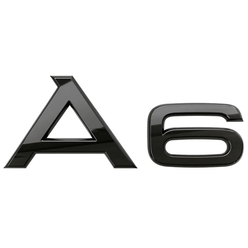 Audi A6 logo i sort