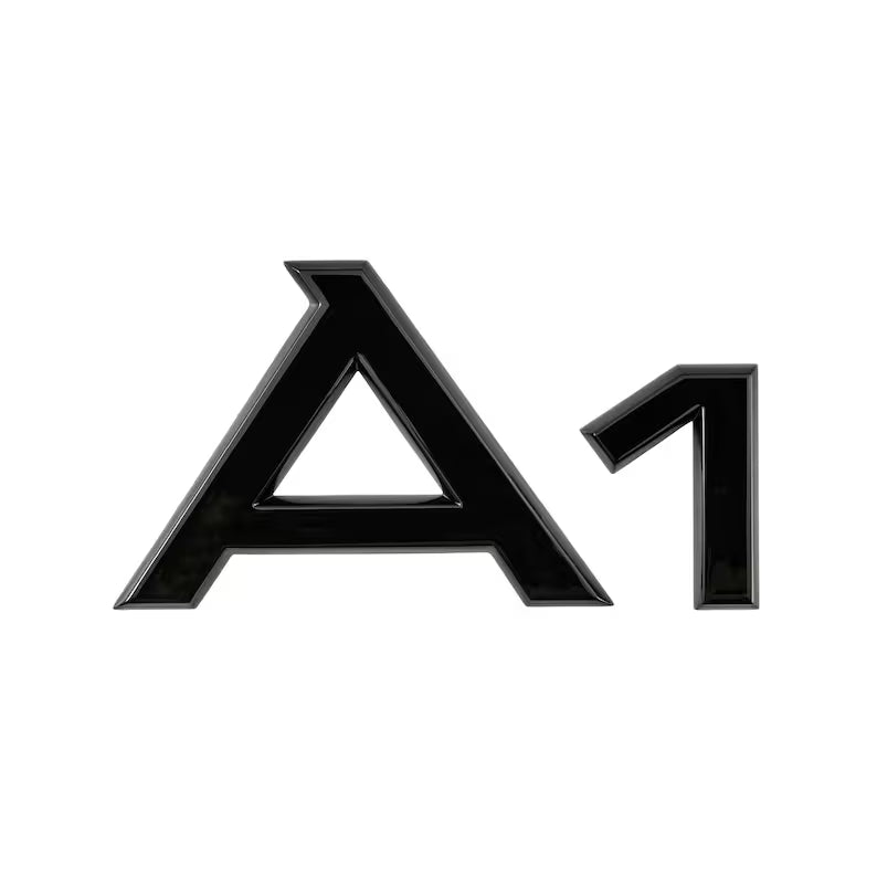 Audi A1 logo i sort