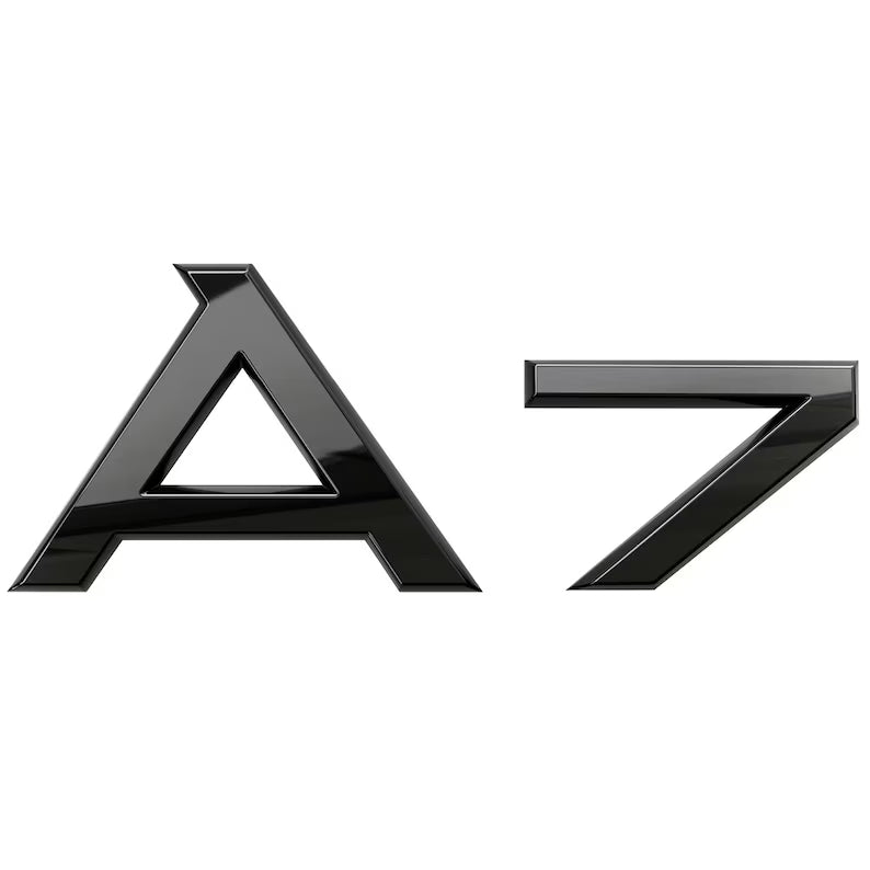 Audi A7 logo i sort